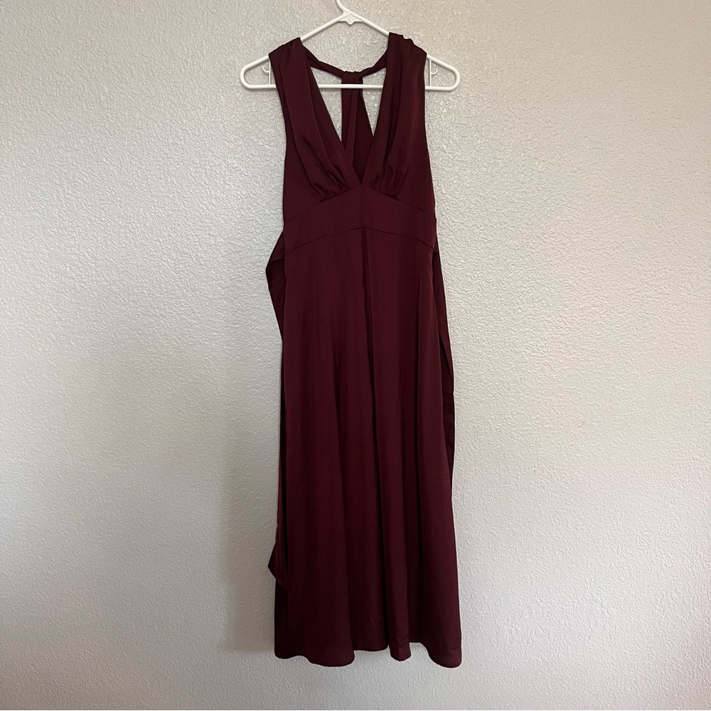 NEW w/ tag Banana Republic Deep purple red wine color Dress size 4